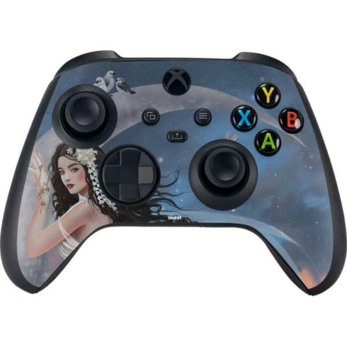 Fairy on Moon with Birds by Nene Thomas Xbox Series X Skins